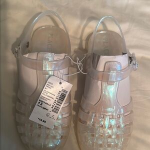 Iridescent Jelly Sandals